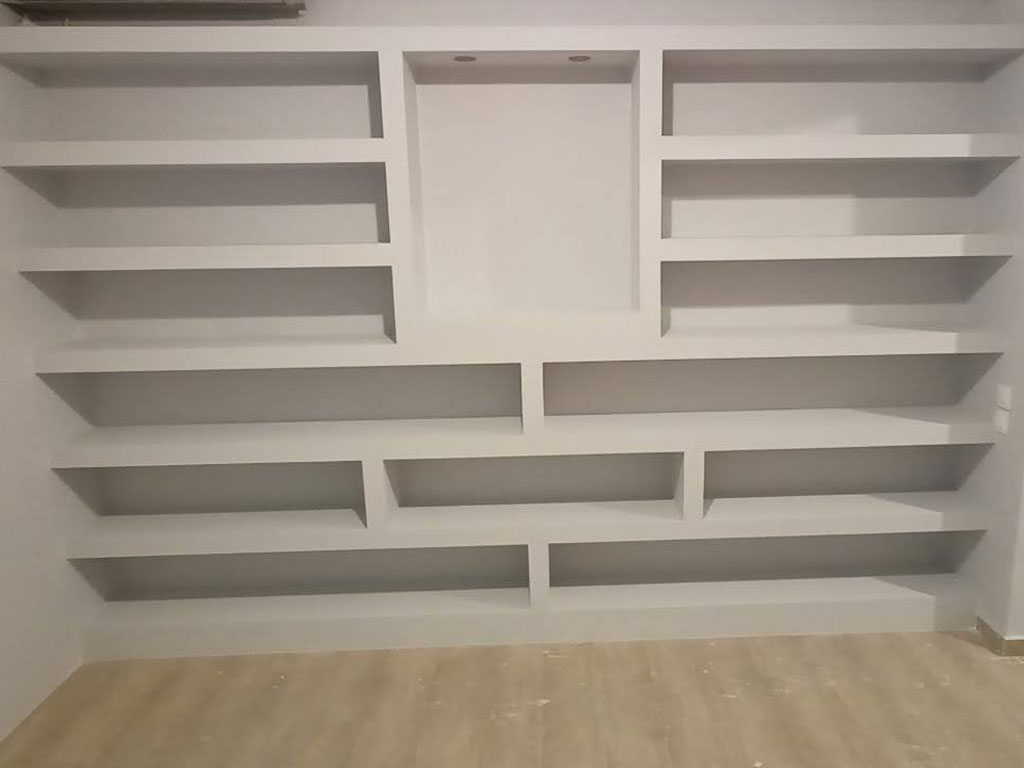 Βιβλιοθήκη από γυψοσανίδα για δικηγορικό γραφείο στην Αθήνα