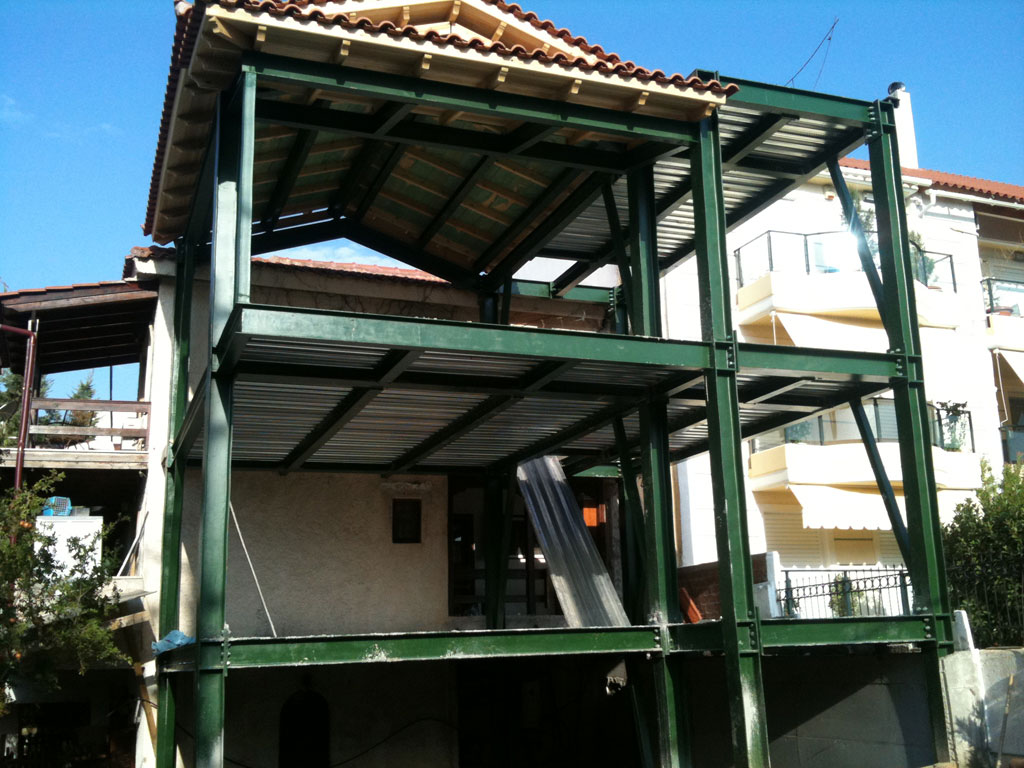 Κατασκευή κατοικίας με τσιμεντοσανίδες στον Γέρακα – στάδια εργασιών