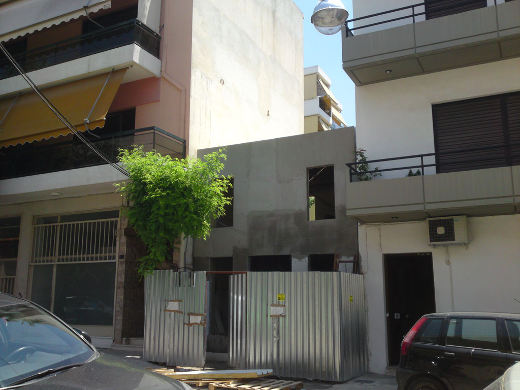 Βιοτεχνία στη Νέα Ιωνία με επένδυση πρόσοψης από τσιμεντοσανίδες